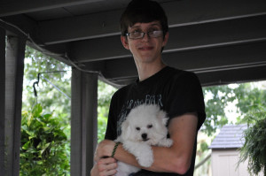 Mikey and Sirius the Bichon Frise